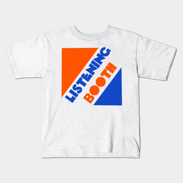 Listening Booth Record Store Kids T-Shirt by The90sMall